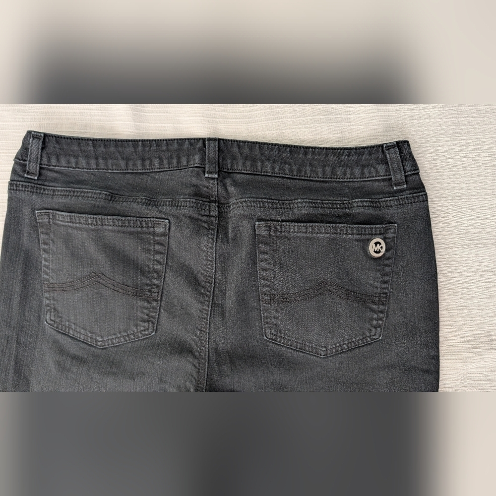 Michael Kors Black Denim Jeans Size 12 - Picture 2 of 13